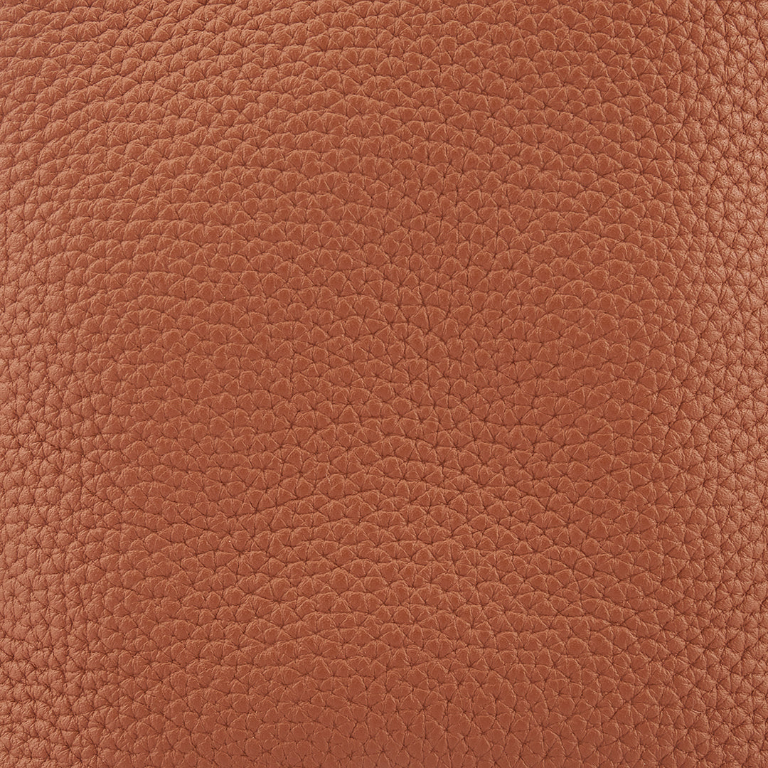 Handmade Gold Brown TOGO Leather Shoulder Bucket Bag - Small