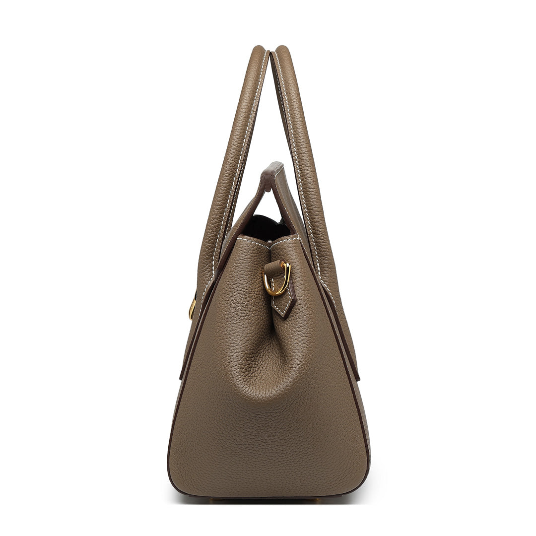 Handmade Etoupe TOGO Leather SongFu Tote Bag