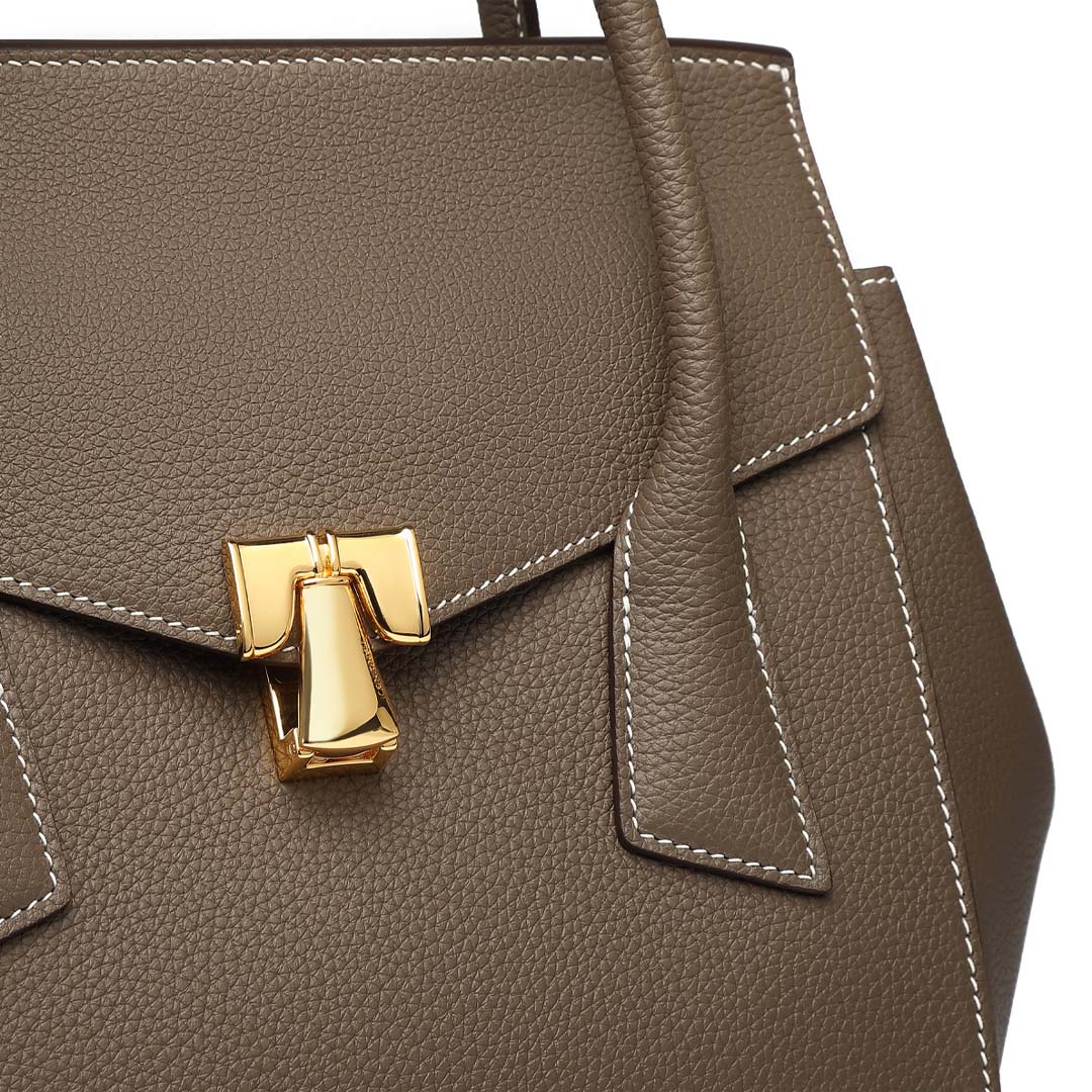 Handmade Etoupe TOGO Leather SongFu Tote Bag