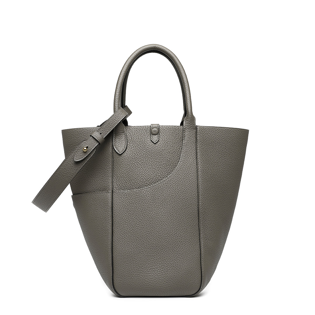 Handmade Etain TOGO Leather Picotin Tote Bag