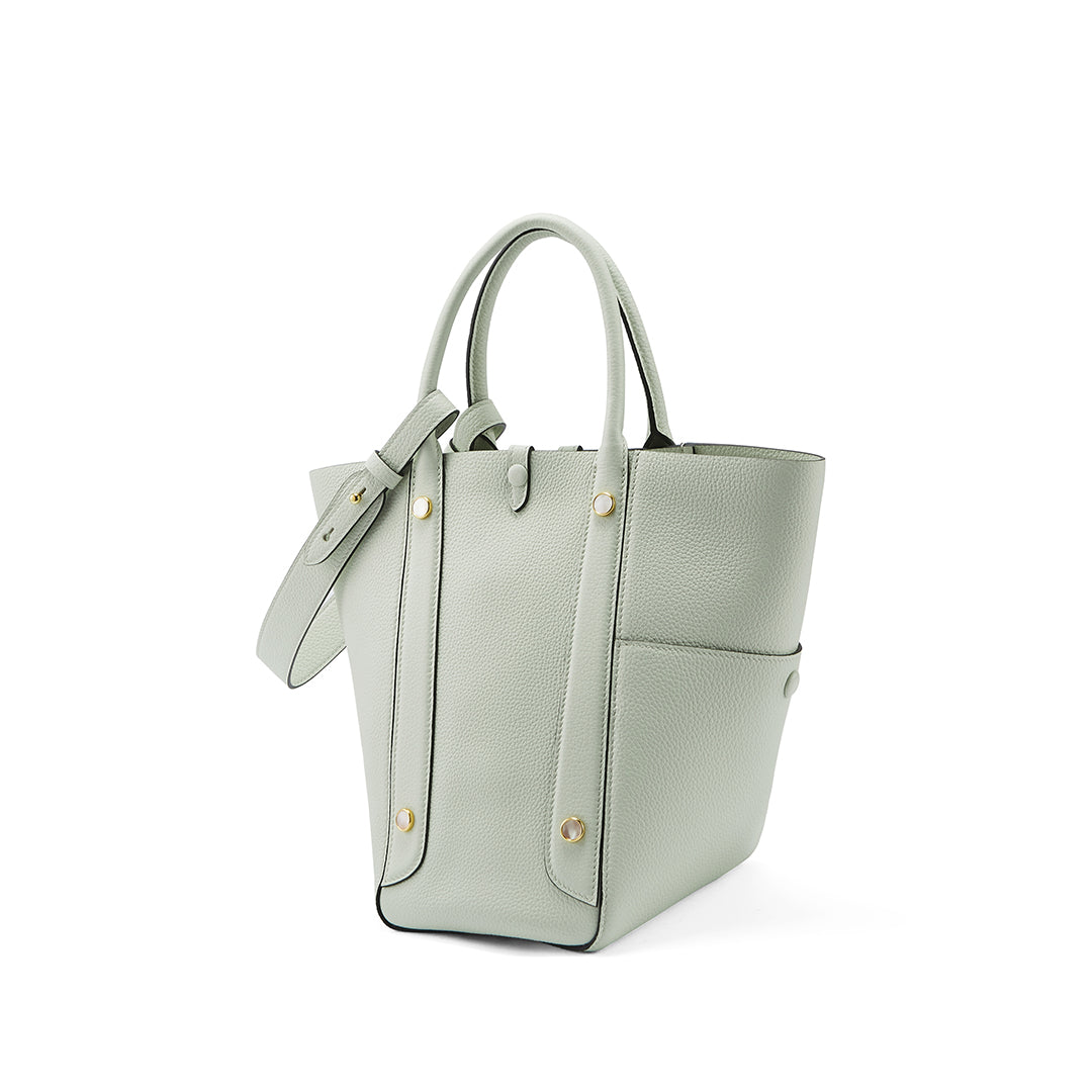 Handmade Light Green TOGO Leather Picotin Tote Bag