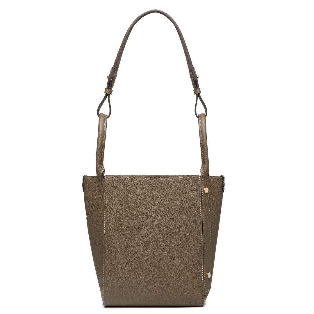 Handmade Etoupe TOGO Leather Picotin Tote Bag