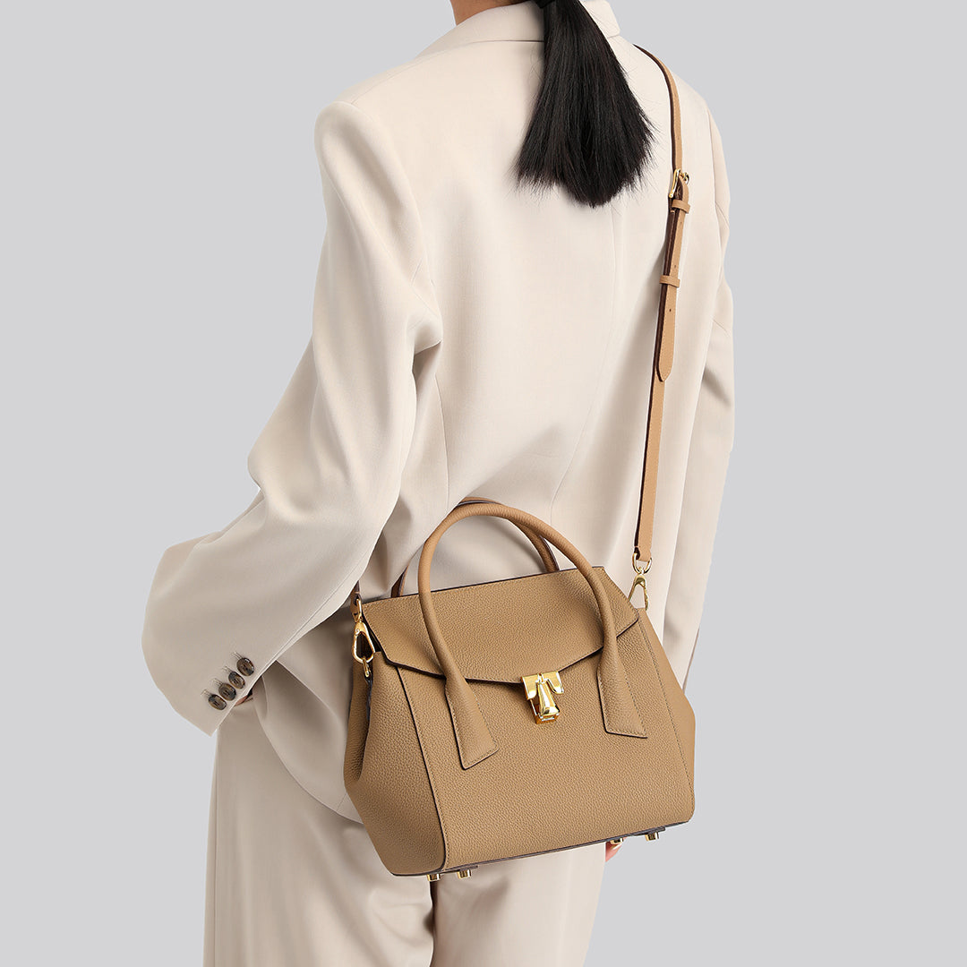 Handmade Milk Tea TOGO Leather SongFu Tote Bag