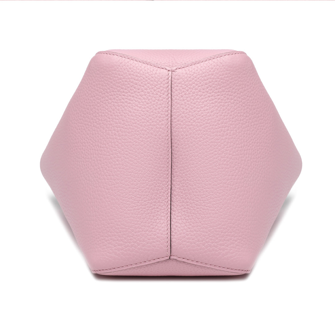 Handmade Mauve Sylvestre TOGO Leather Picotin Tote Bag - Small