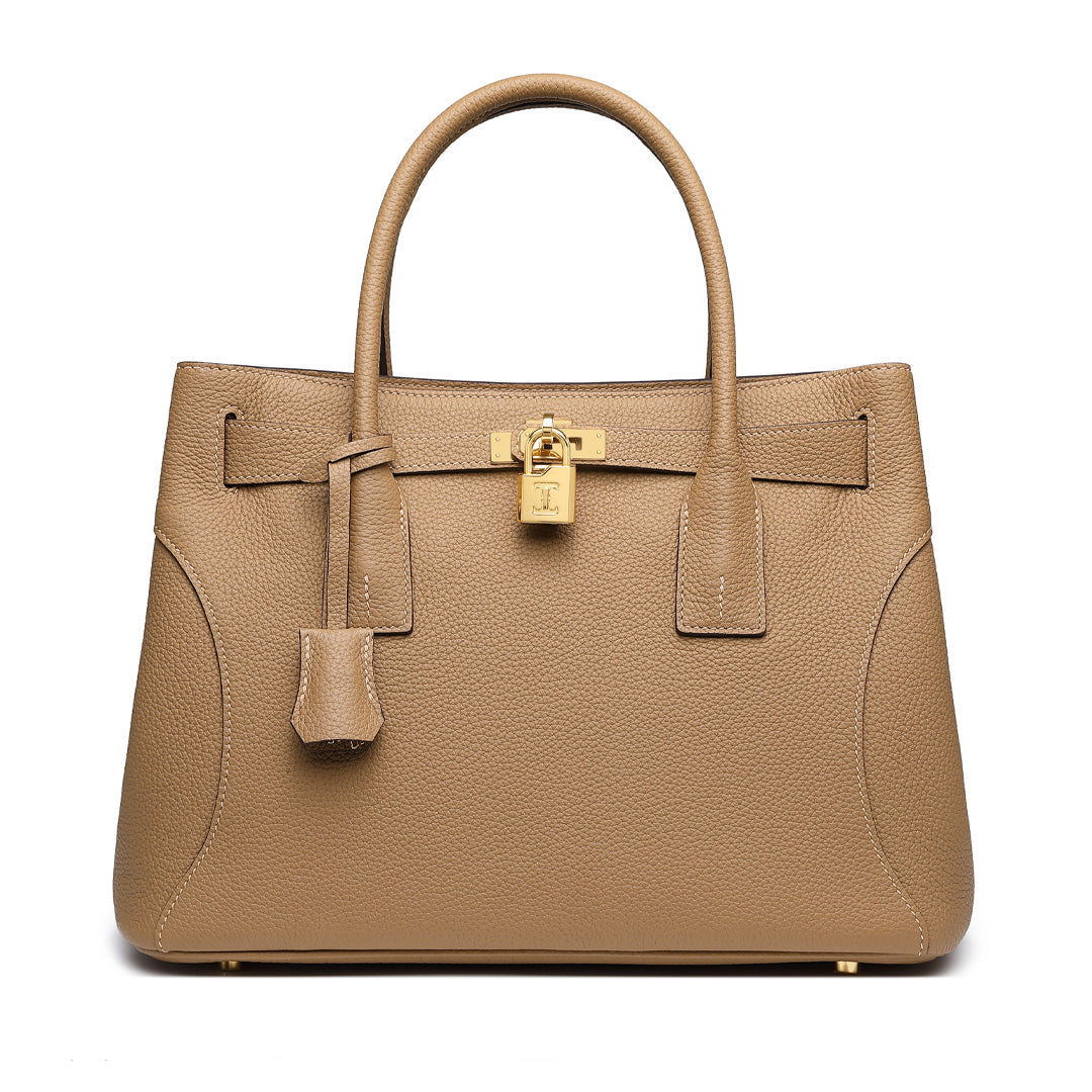 Handmade Milk Tea TOGO Leather Tote Bags