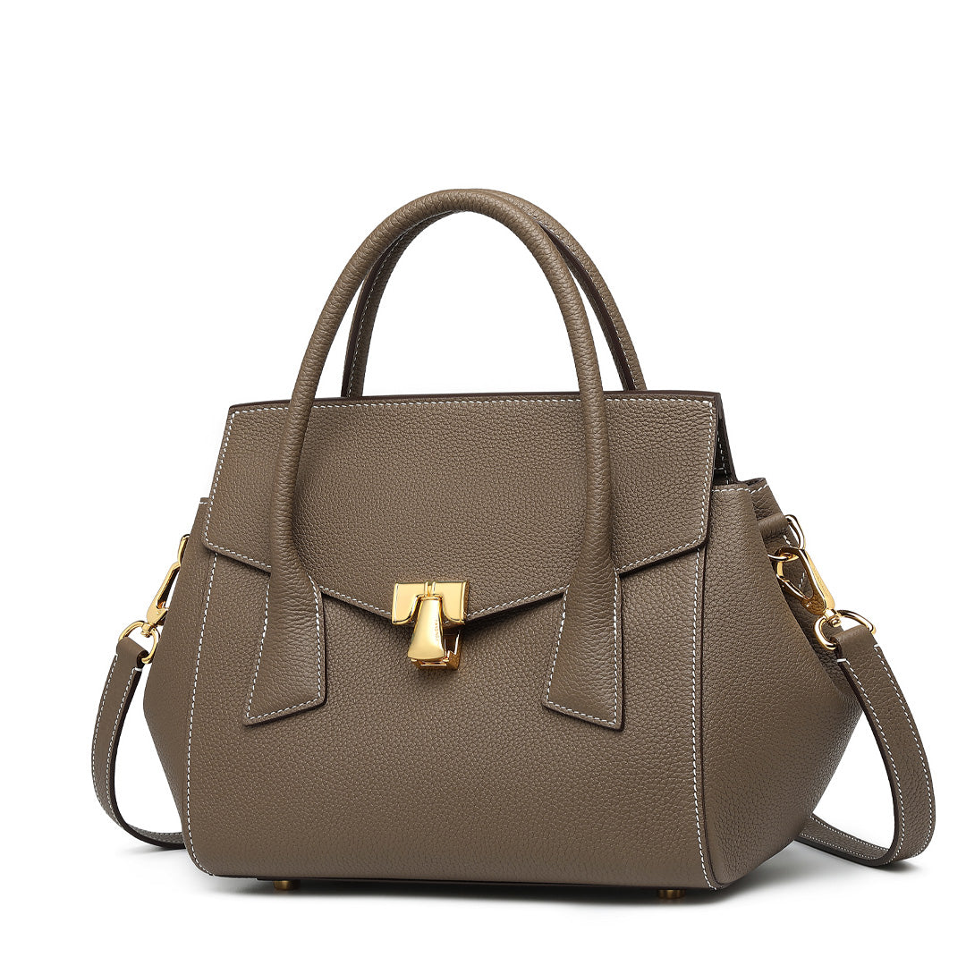 Handmade Etoupe TOGO Leather SongFu Tote Bag