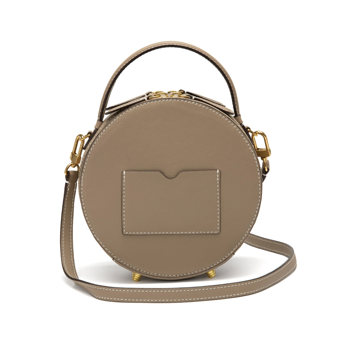 Handmade SWIFT Leather Round Painted Crossbody Bags