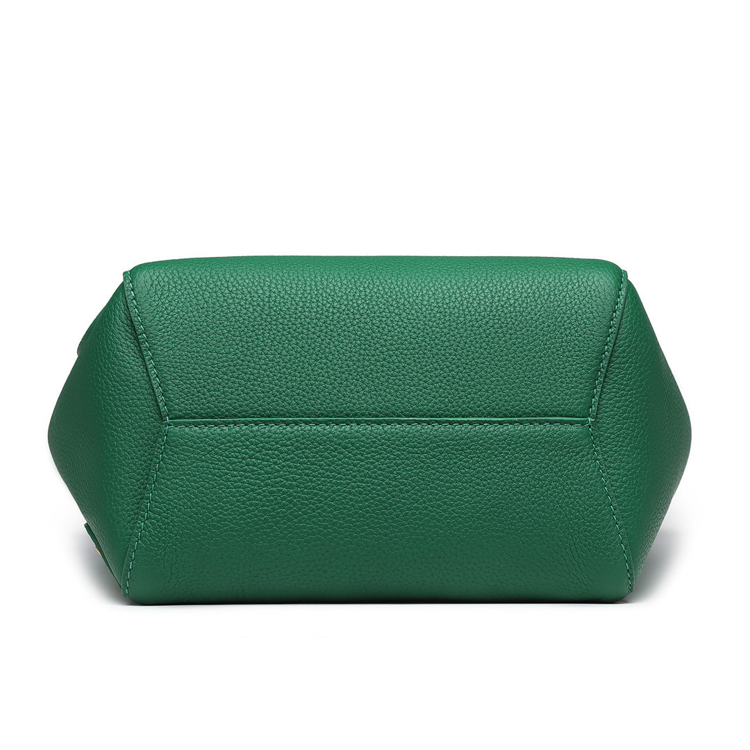 Handmade Green TOGO Leather Picotin Tote Bag