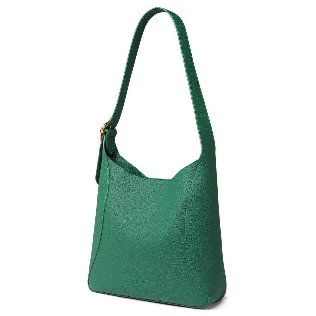 Handmade Green TOGO Leather Shoulder Hobo Bag