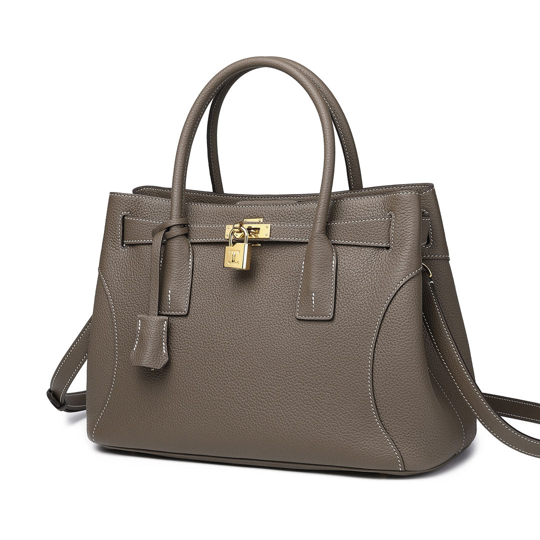 Handmade Etoupe TOGO Leather Tote Bags