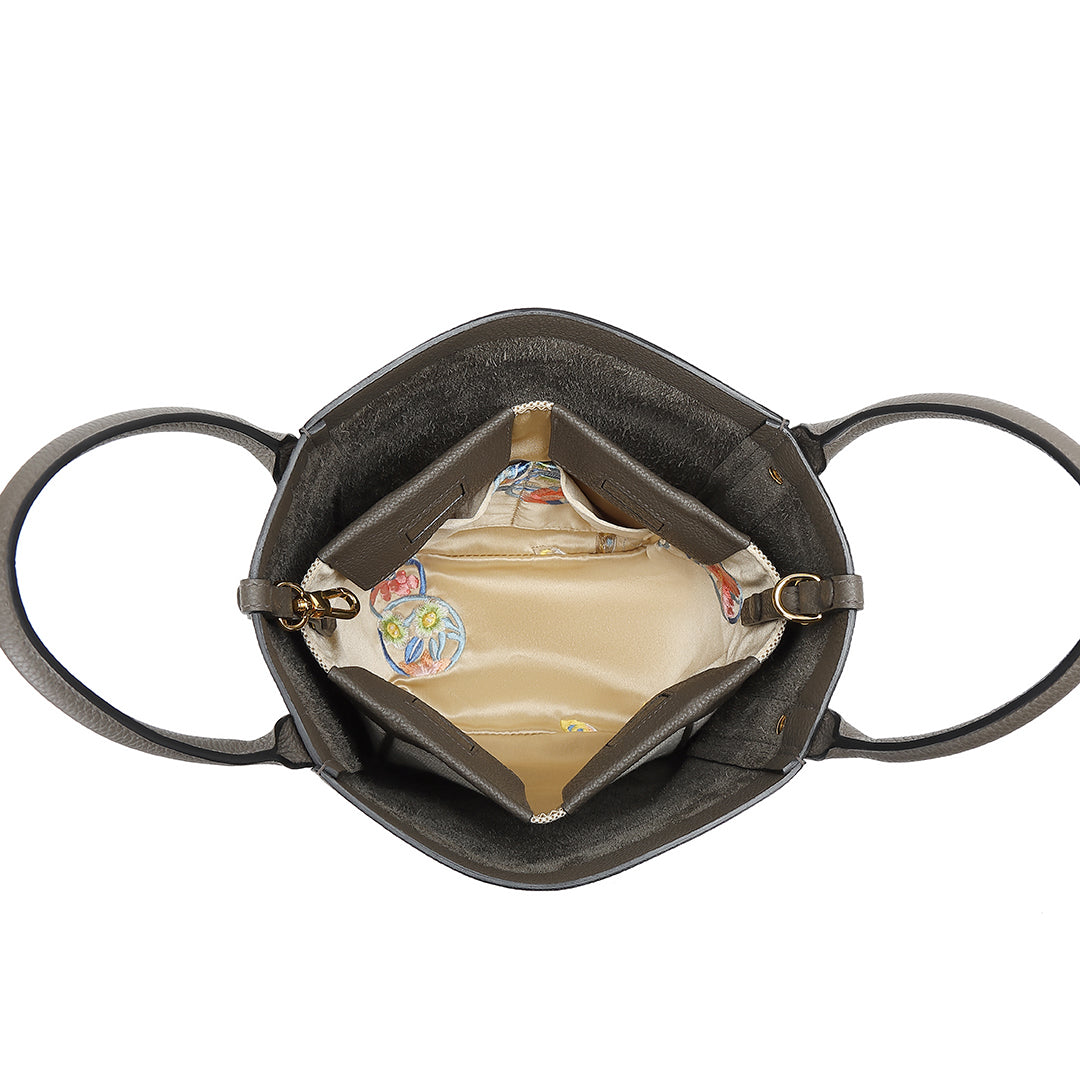 Handmade Etain TOGO Leather Picotin Tote Bag