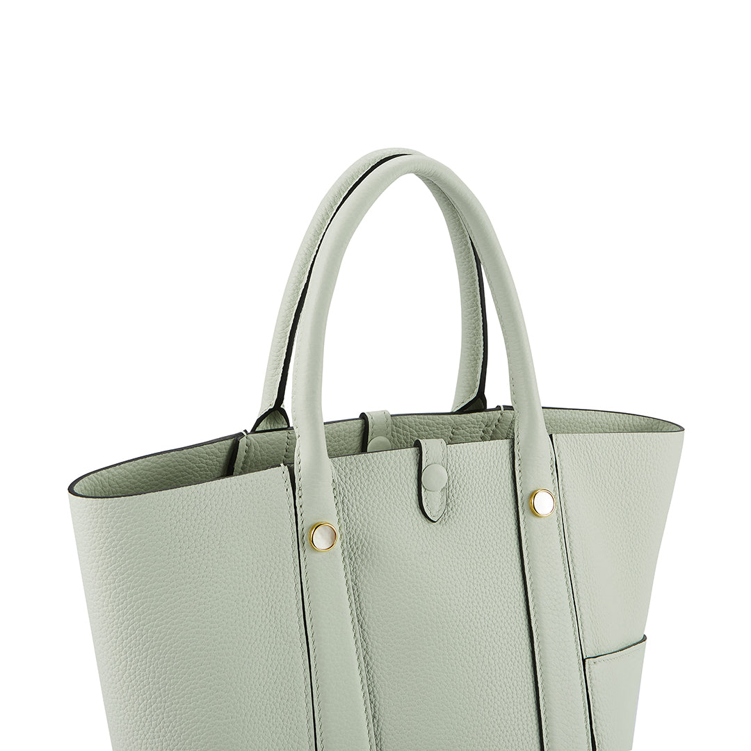 Handmade Light Green TOGO Leather Picotin Tote Bag