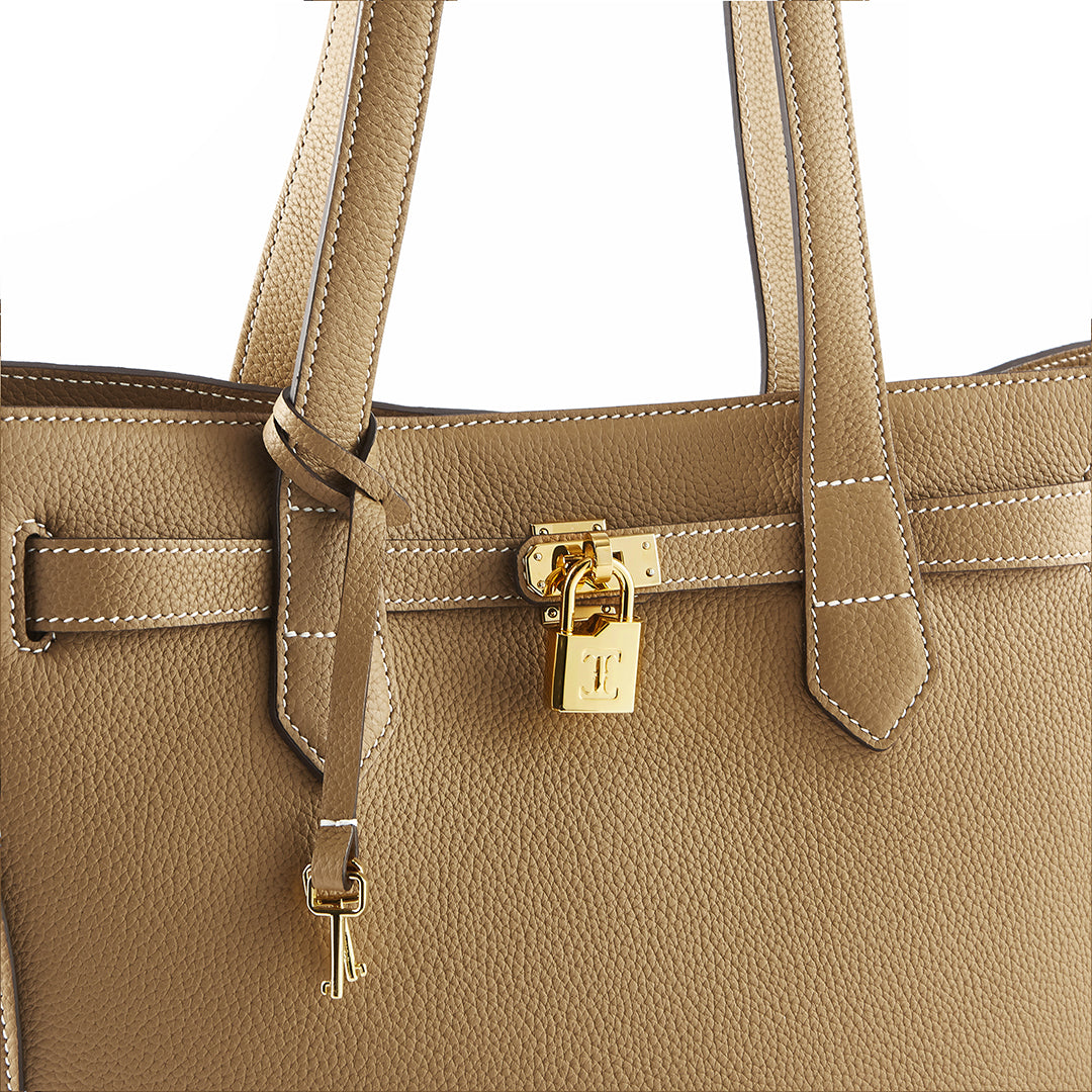 Handmade Milk Tea TOGO Leather Shoulder Tote Bag