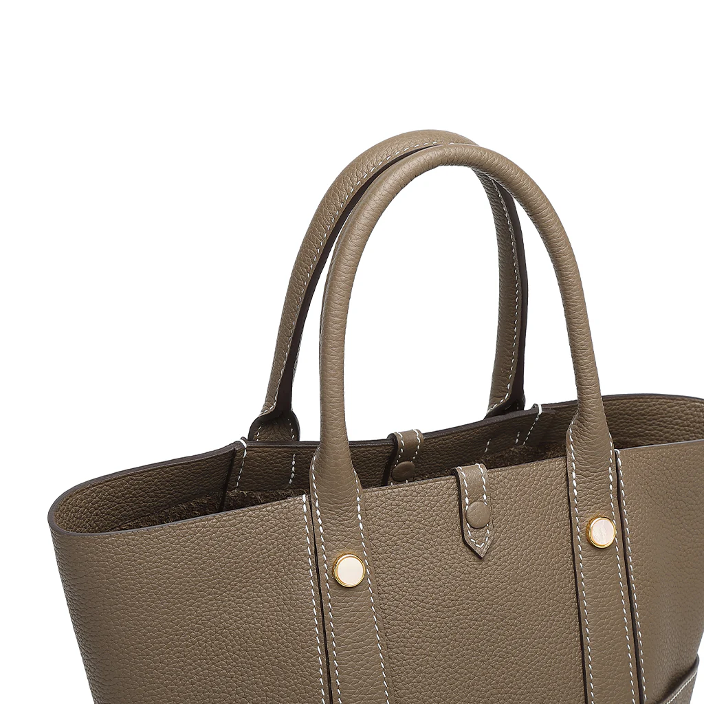 Handmade TOGO Leather Picotin Tote Bag - Large Size