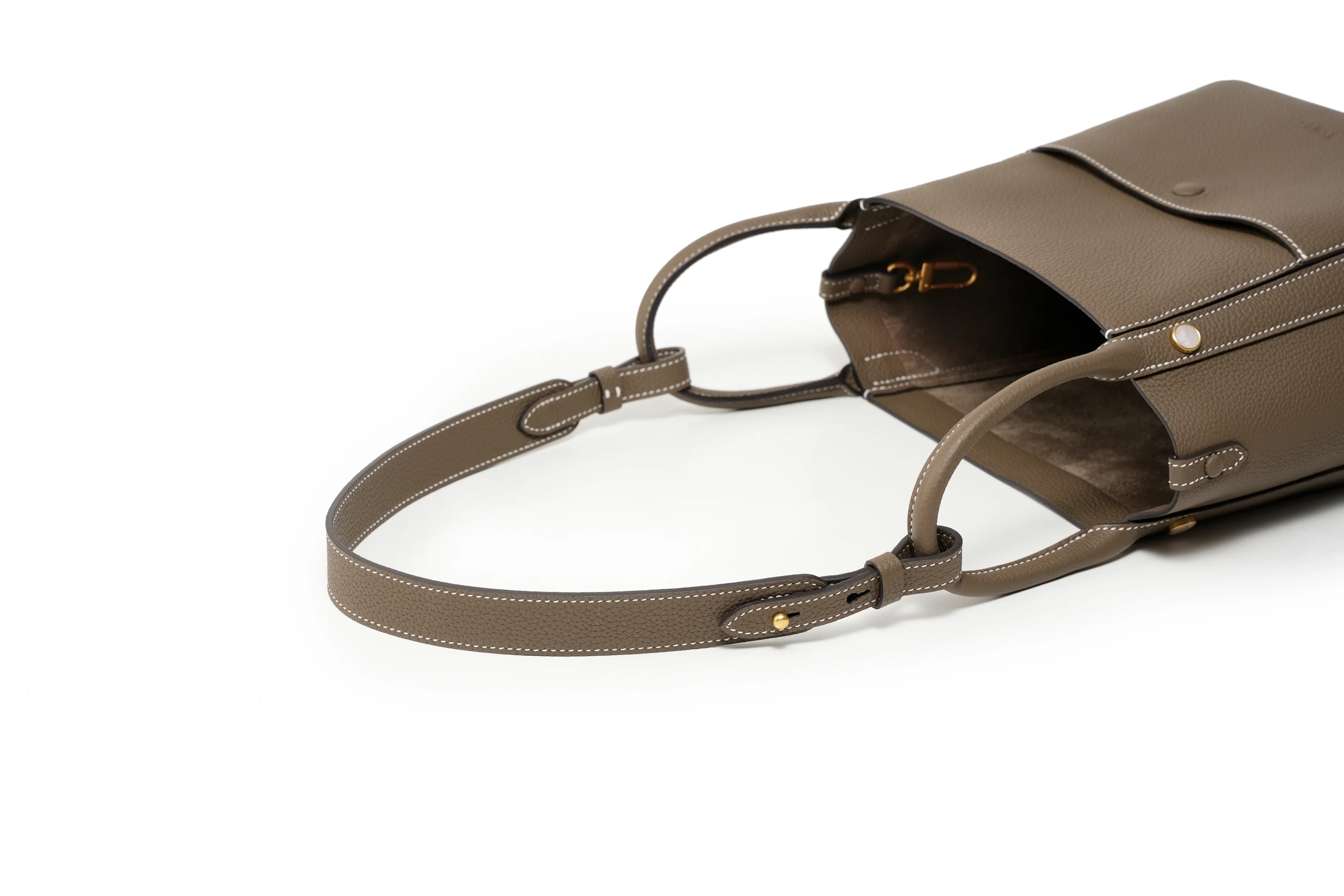 Handmade TOGO Leather Picotin Tote Bag - Size Middle (New Version)