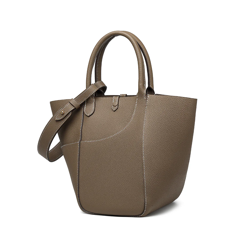 Handmade TOGO Leather Picotin Tote Bag - Large Size