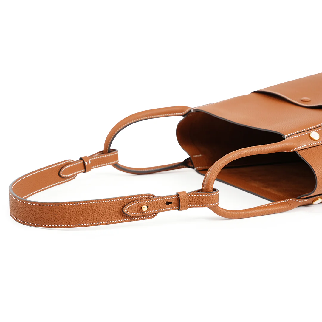 Handmade TOGO Leather Picotin Tote Bag - Large Size