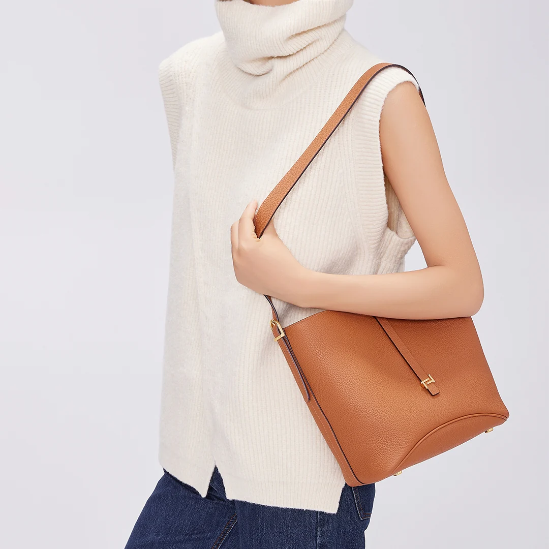 Handmade TOGO Leather Bucket Bag