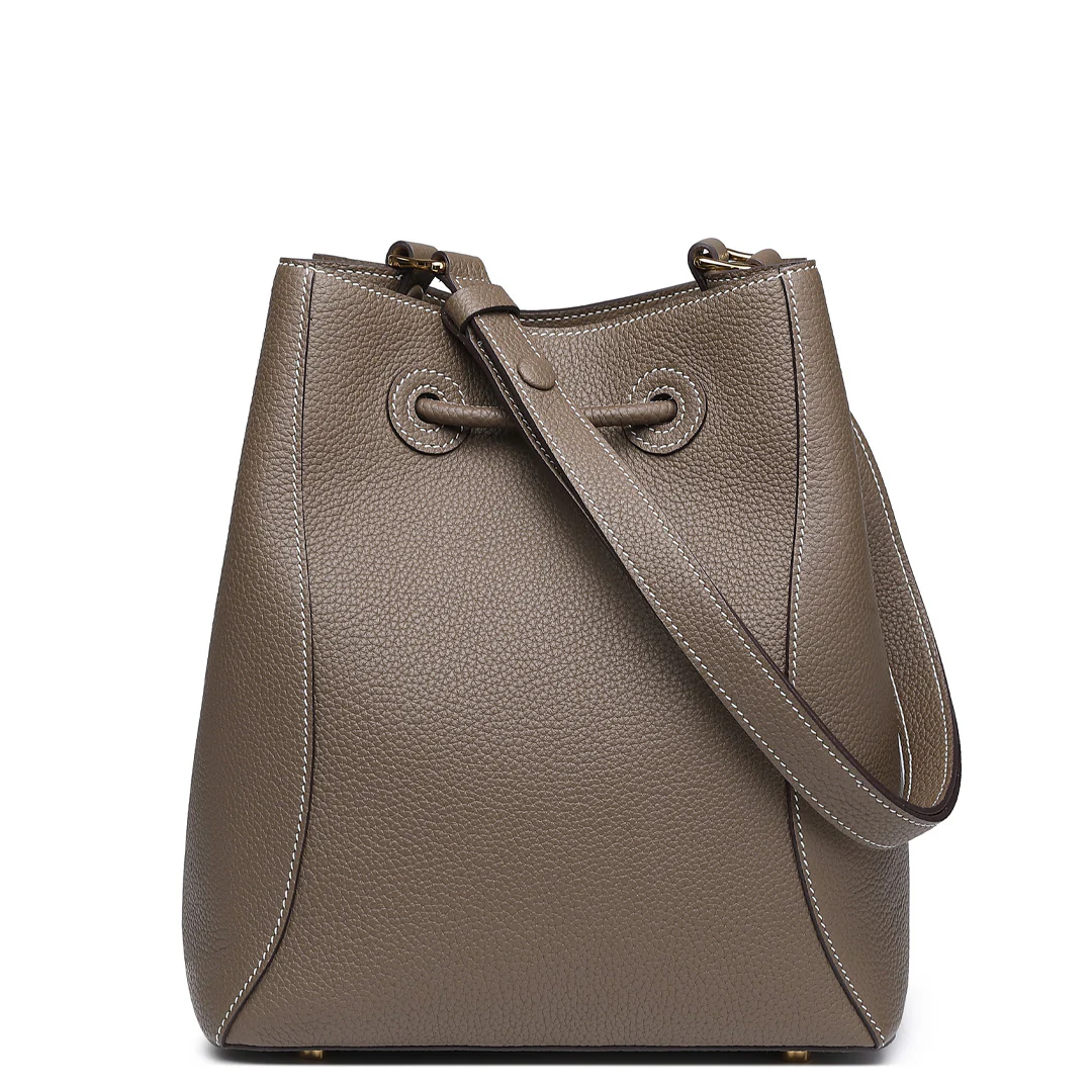 Handmade TOGO Leather Shoulder Bucket Bag