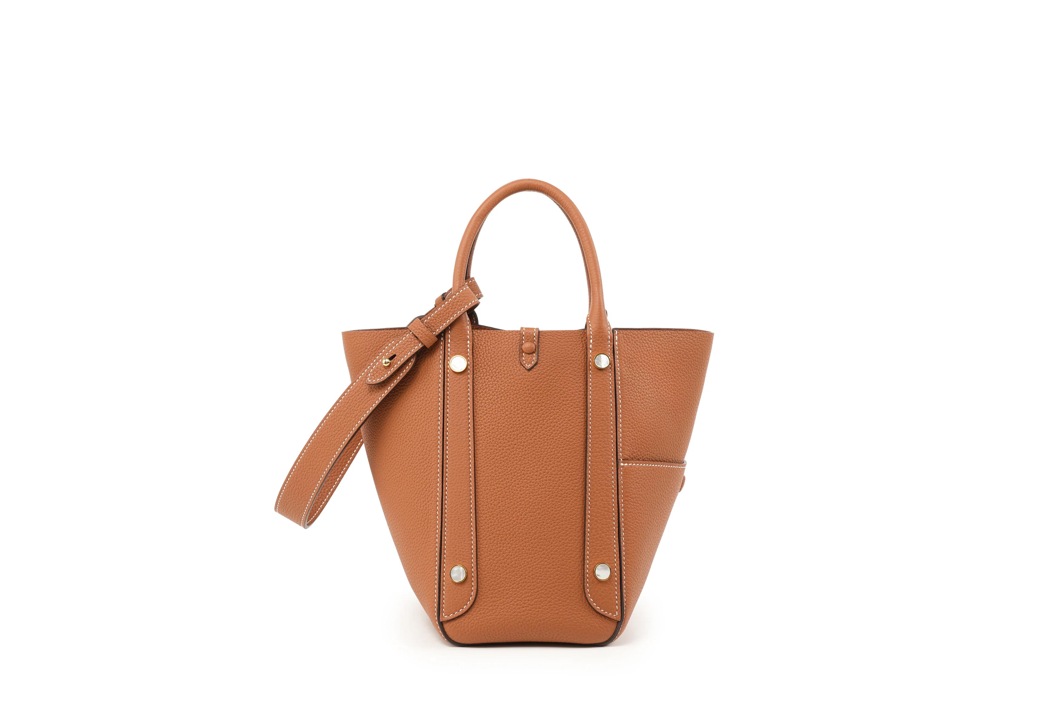 Handmade TOGO Leather Picotin Tote Bag - Size Middle (New Version)