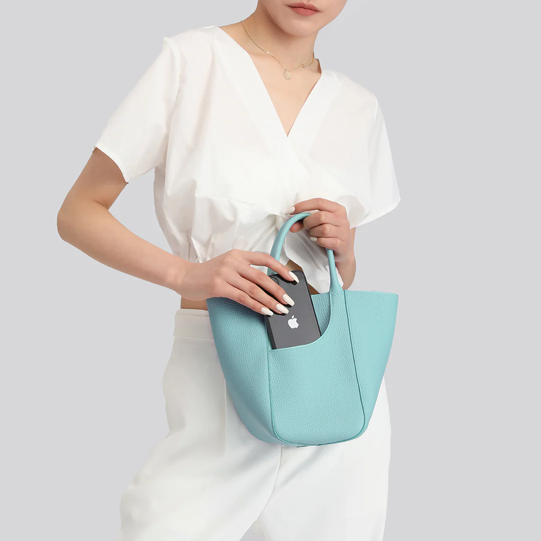 Handmade TOGO Leather Picotin Tote Bag - Size Middle (Old Version)