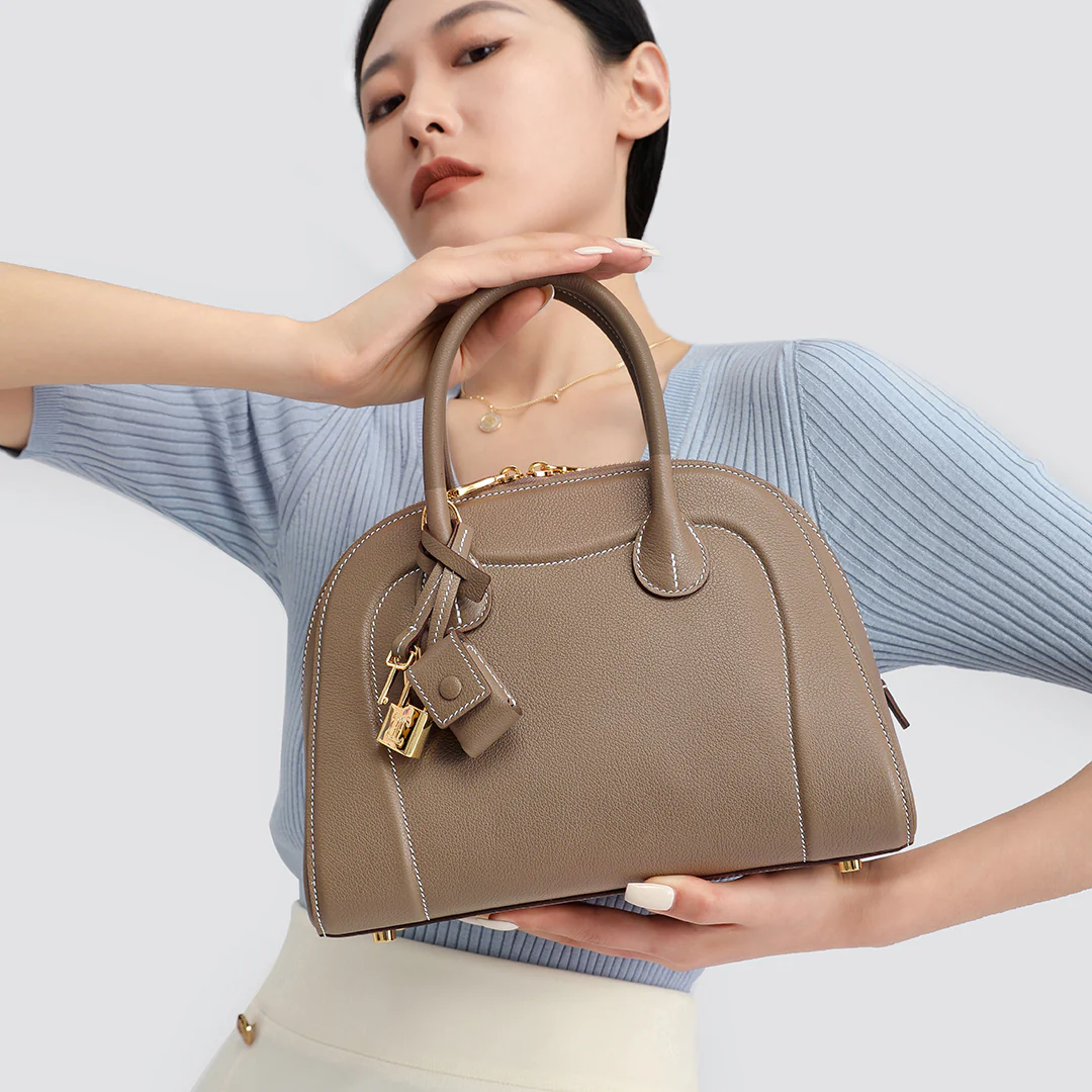 Handmade EVE Leather Dome Shell Tote Bags