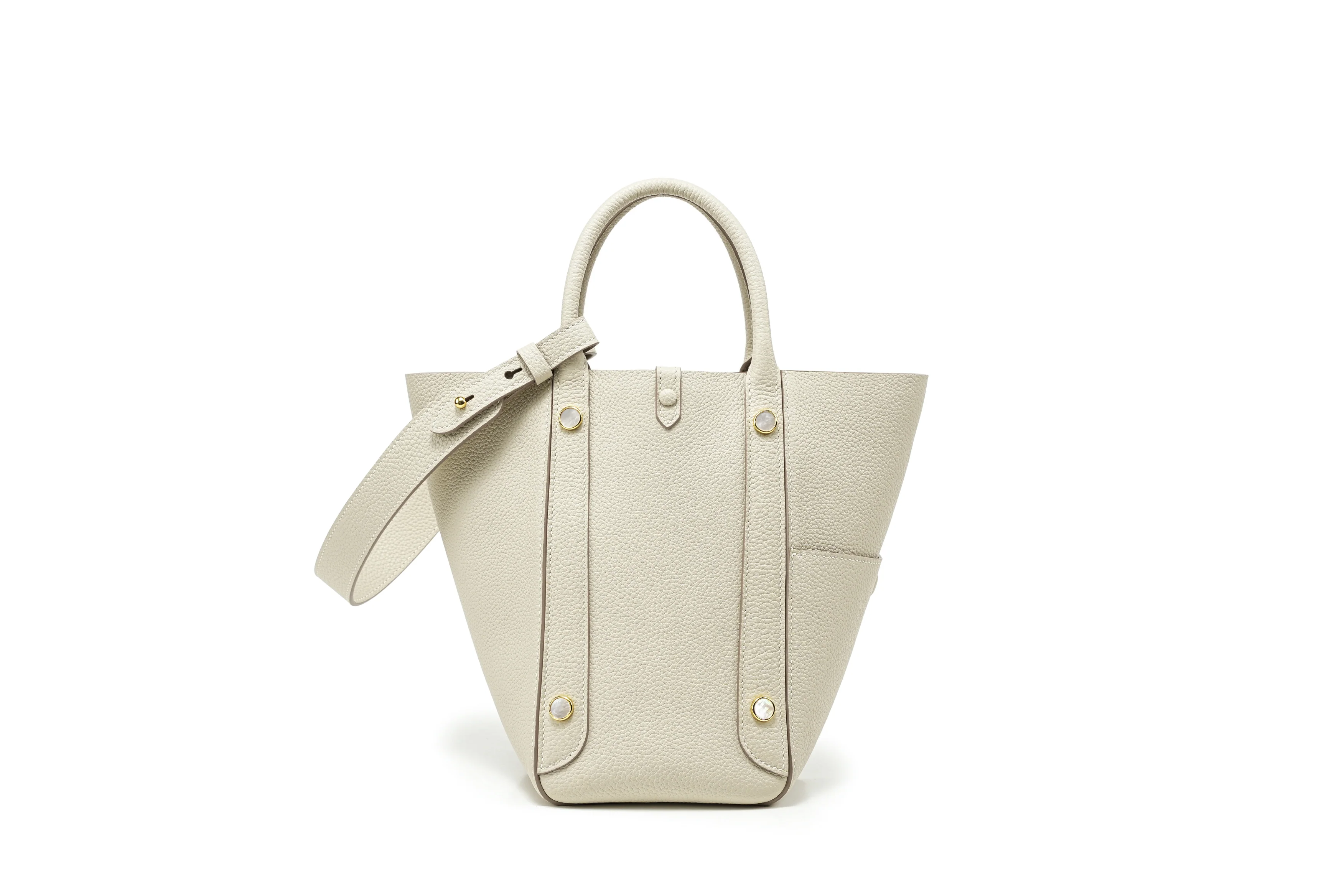 Handmade TOGO Leather Picotin Tote Bag - Size Middle (New Version)