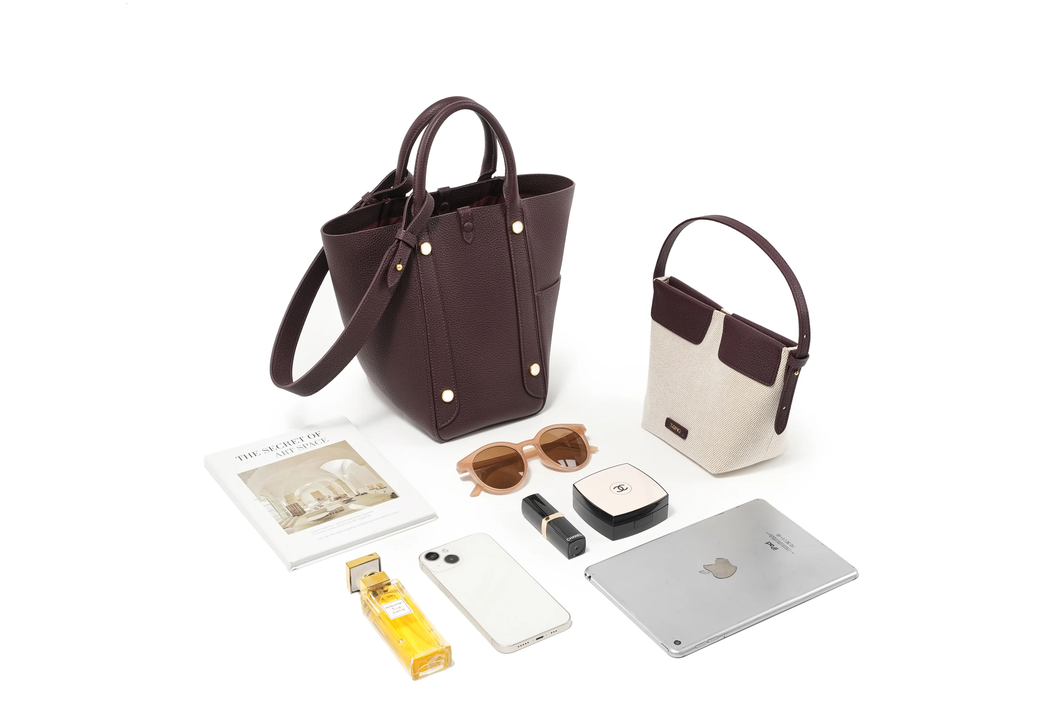 Handmade TOGO Leather Picotin Tote Bag - Size Middle (New Version)