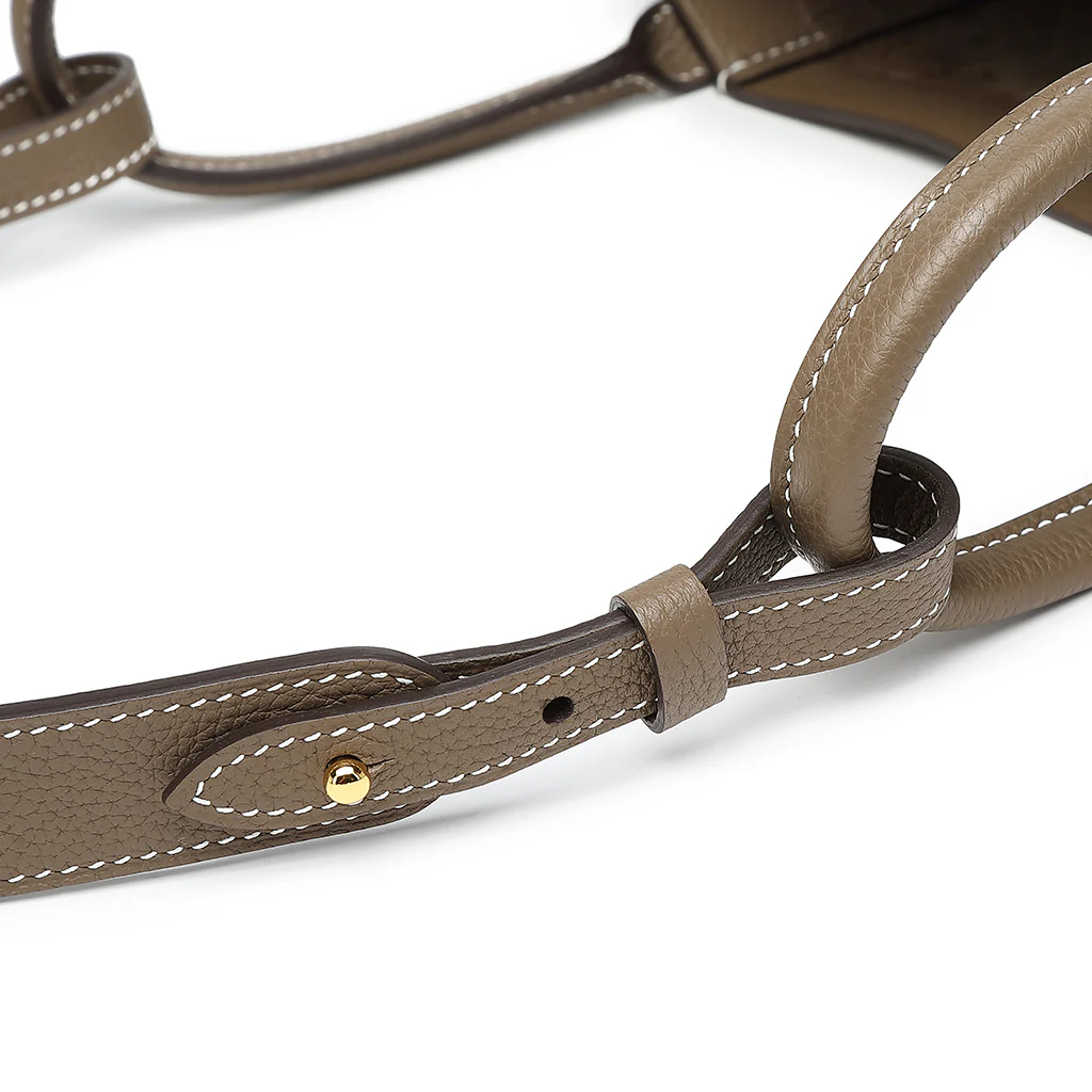 Handmade TOGO Leather Picotin Tote Bag - Large Size