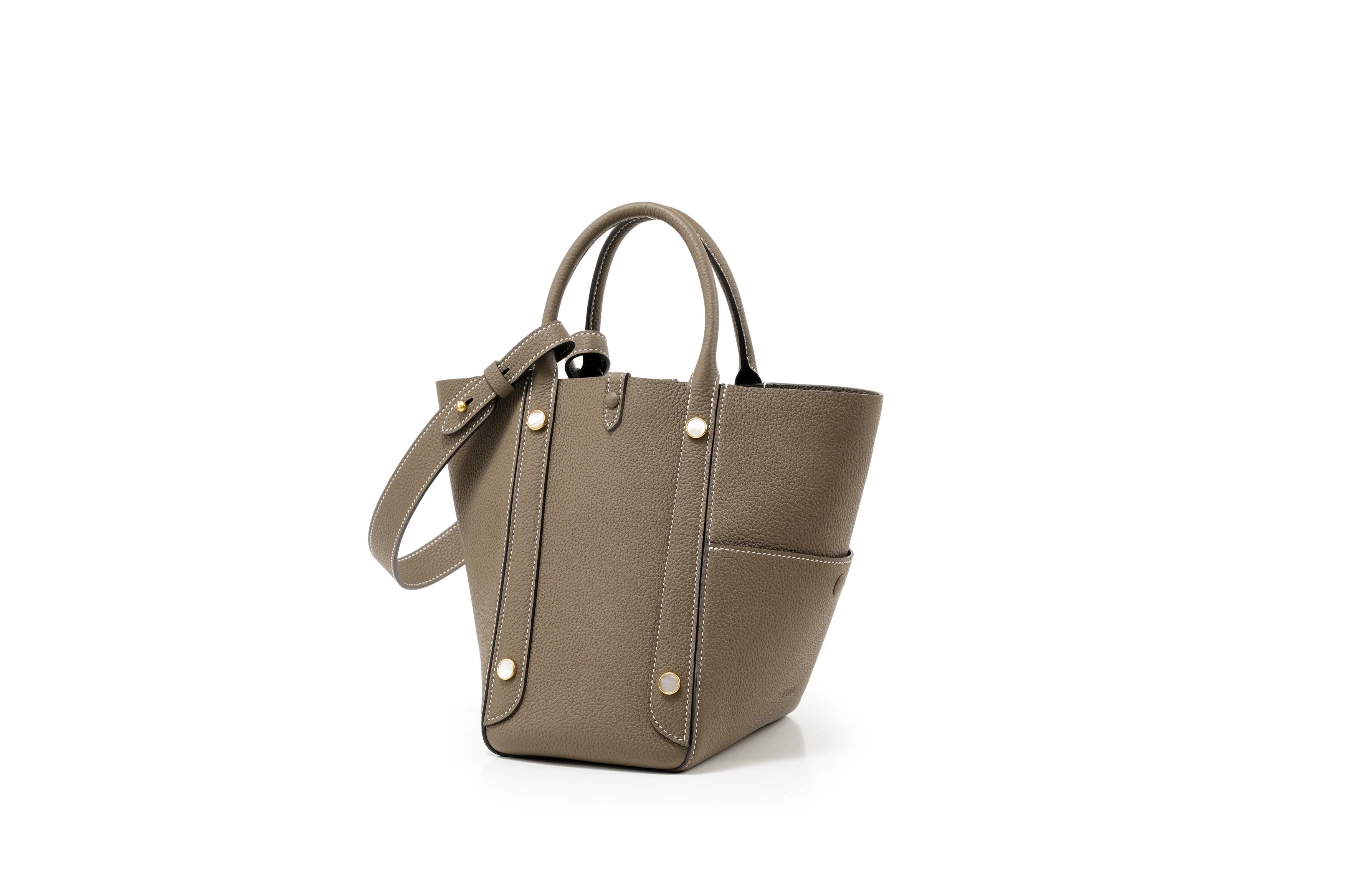 Handmade TOGO Leather Picotin Tote Bag - Size Middle (New Version)