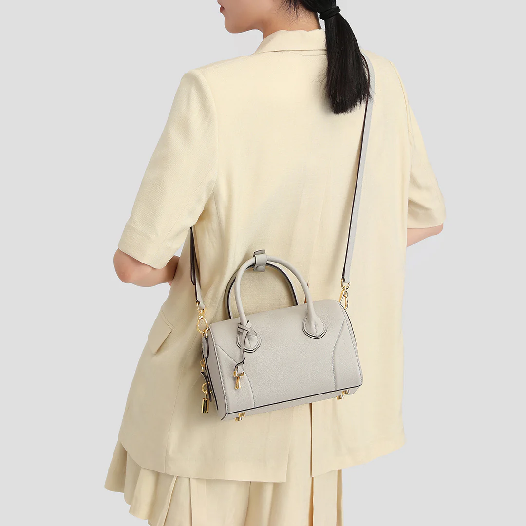 Handmade SWIFT Leather Boston Tote Bag