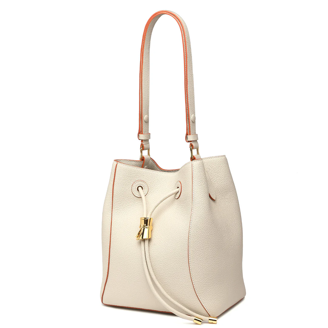 Handmade TOGO Leather Shoulder Bucket Bag