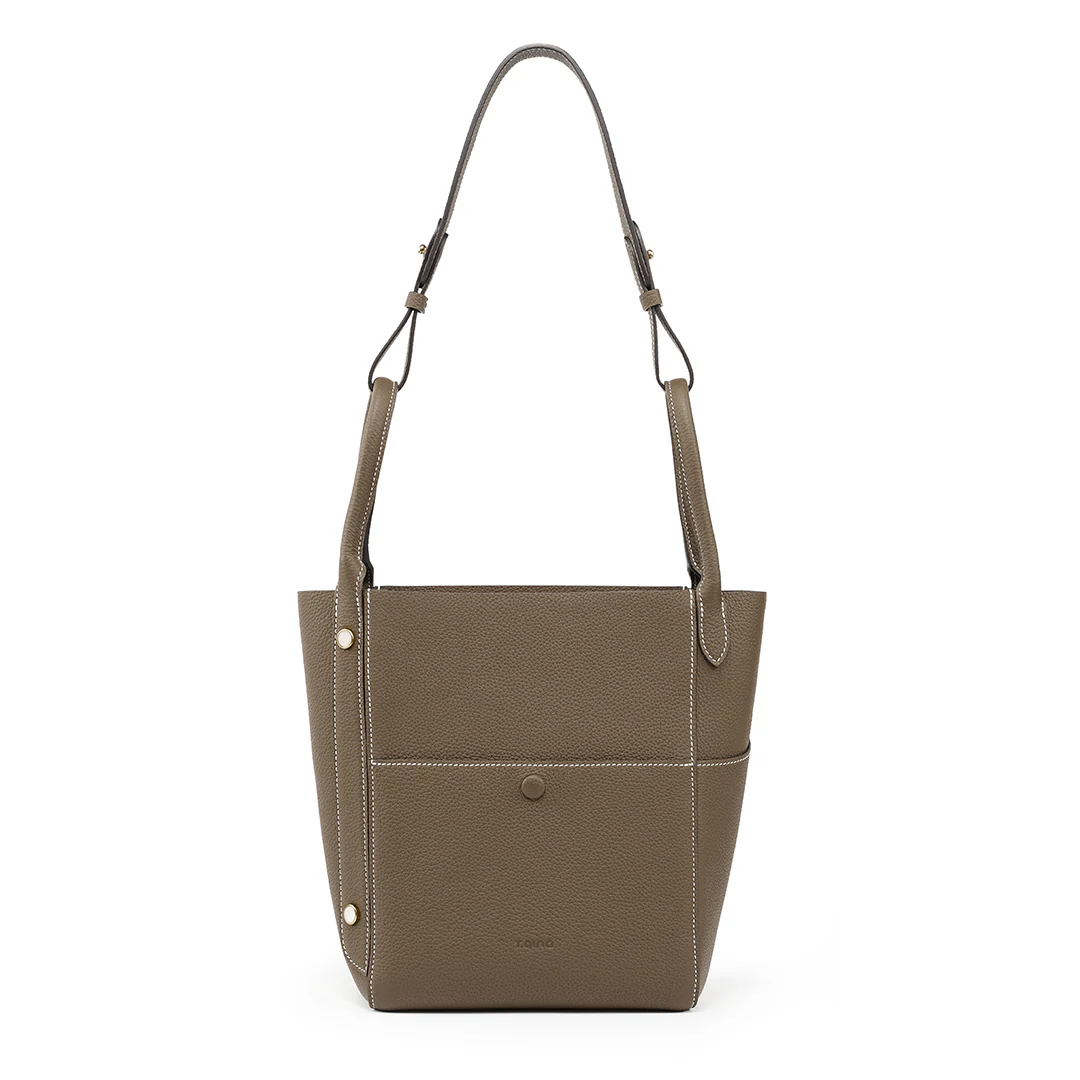 Handmade TOGO Leather Picotin Tote Bag - Large Size