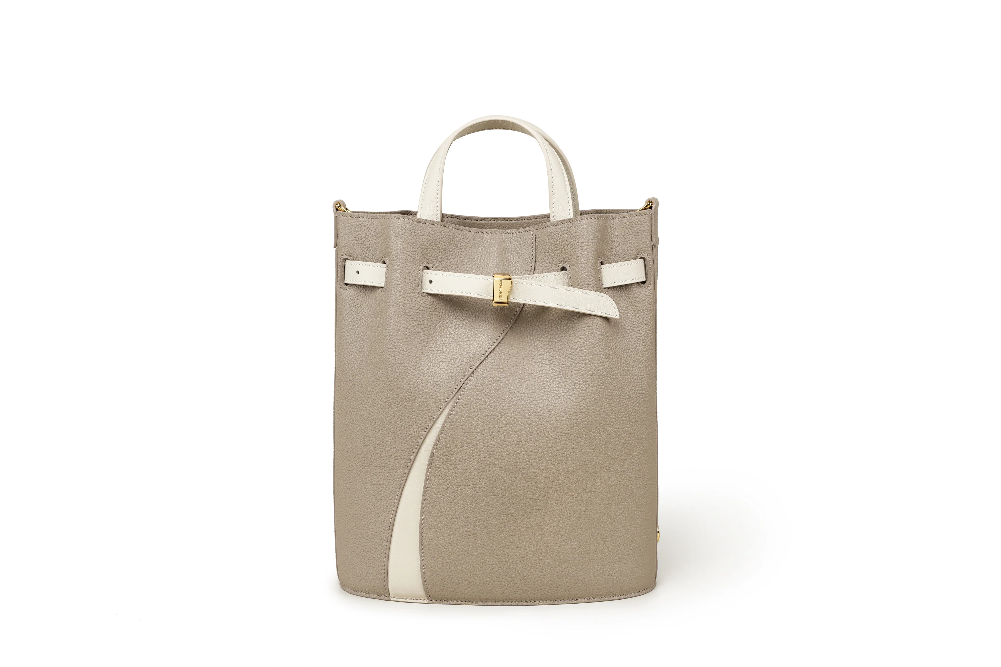 Functional Leather Bucket Bag Small Size