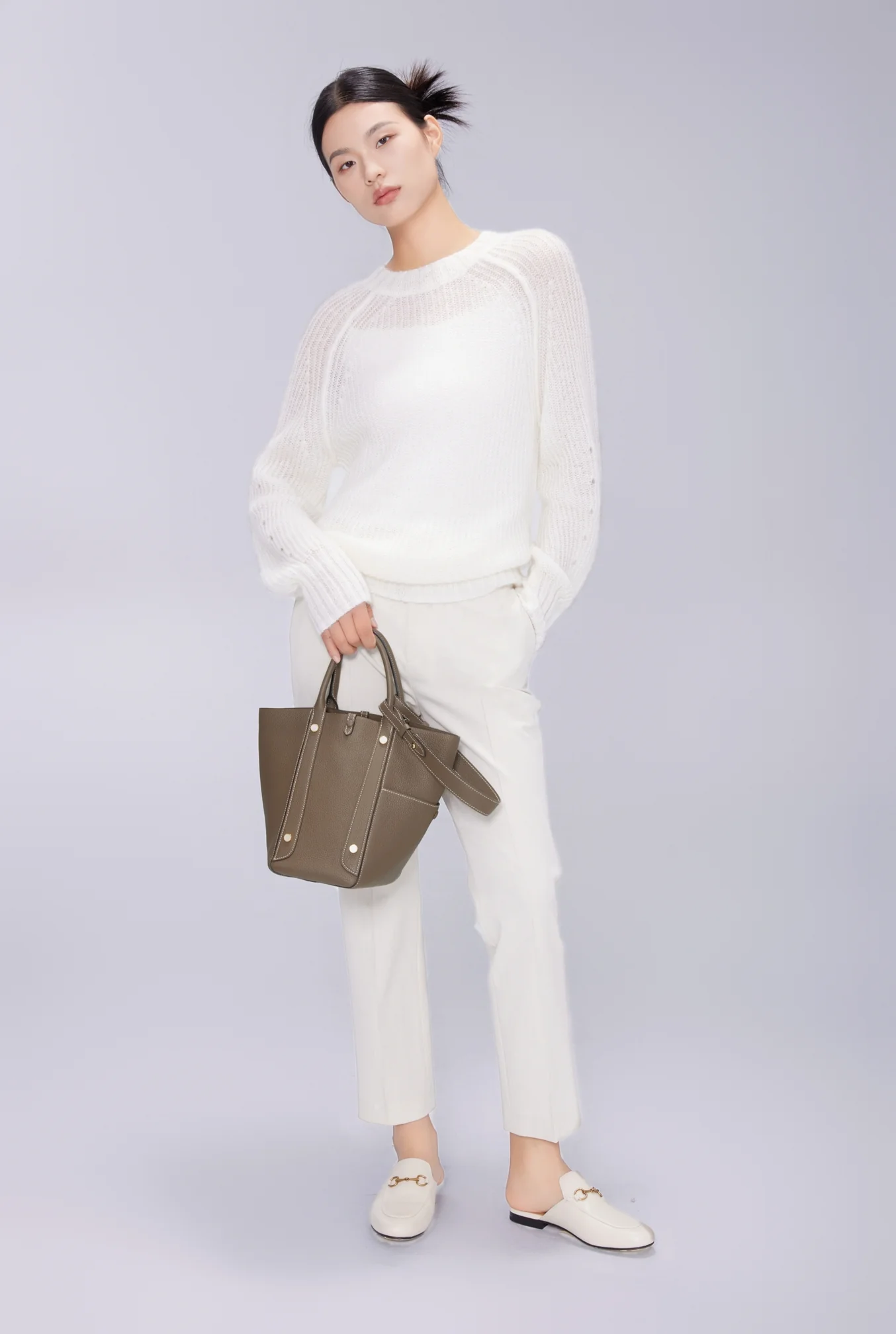 Handmade TOGO Leather Picotin Tote Bag - Size Middle (New Version)