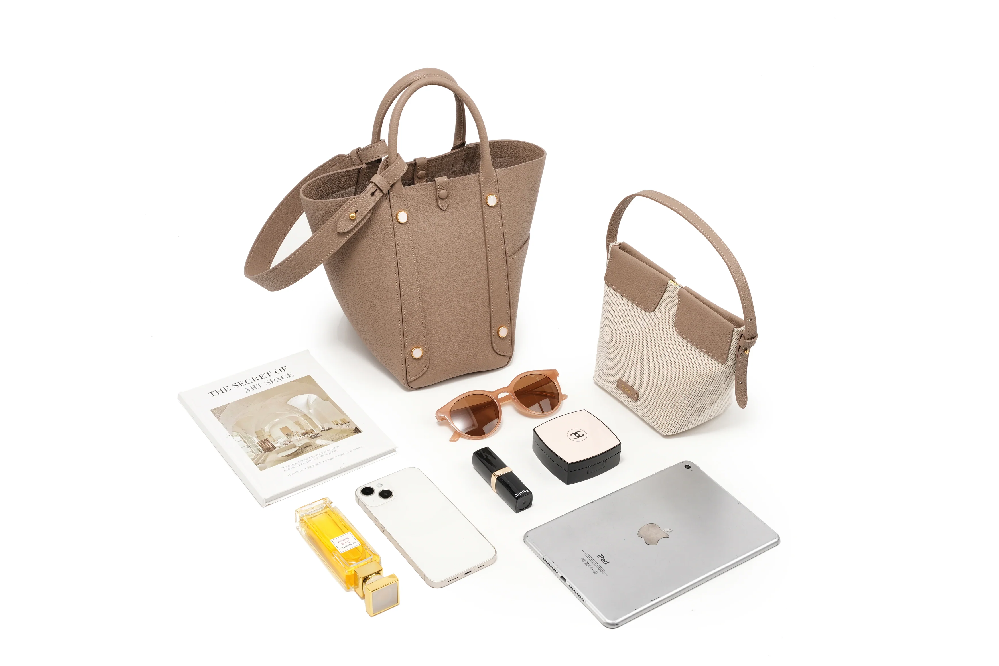 Handmade TOGO Leather Picotin Tote Bag - Size Middle (New Version)