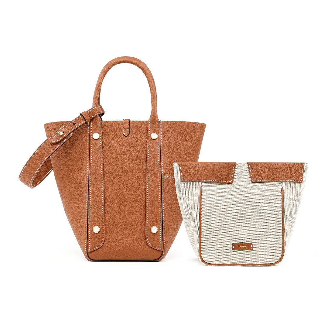 Handmade TOGO Leather Picotin Tote Bag - Large Size