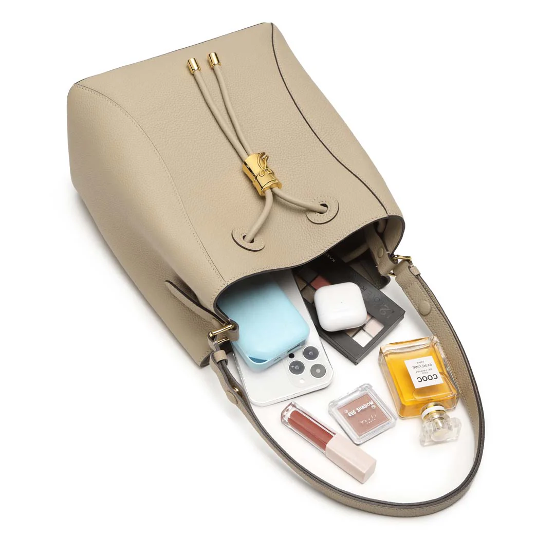 Handmade TOGO Leather Shoulder Bucket Bag