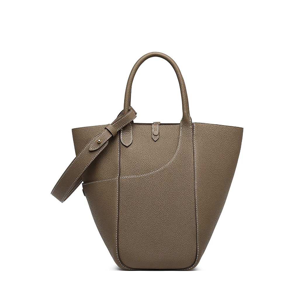 Handmade TOGO Leather Picotin Tote Bag - Large Size