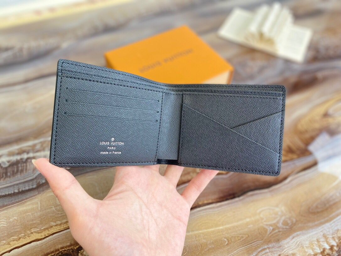 [TOP] L&V £V Unisex Folding Wallet Blended Fabric - Multicolored - LV Louis Vuitton