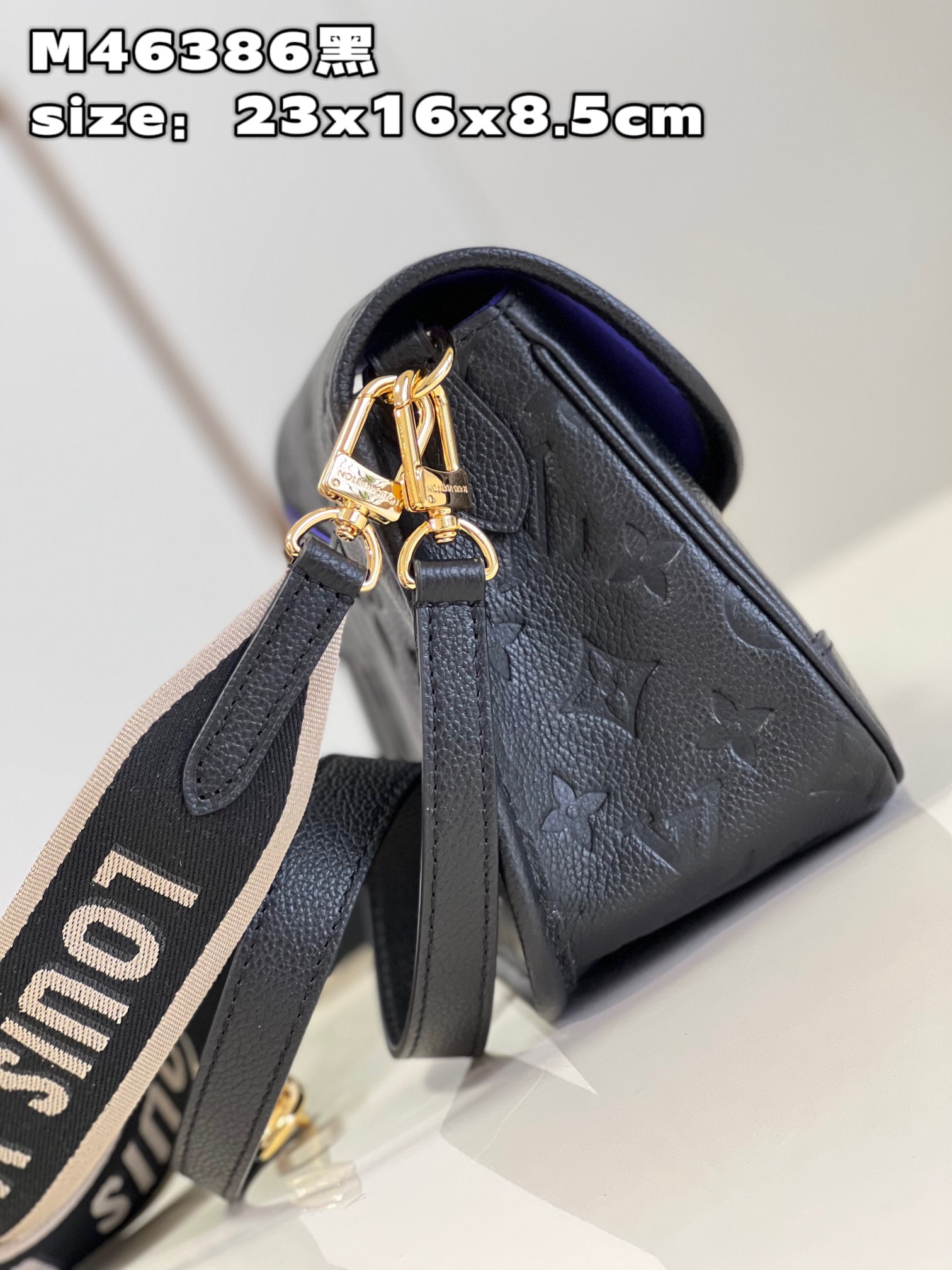 [TOP] L&V Monogram Empreinte Diane Bag - Black - LV Louis Vuitton