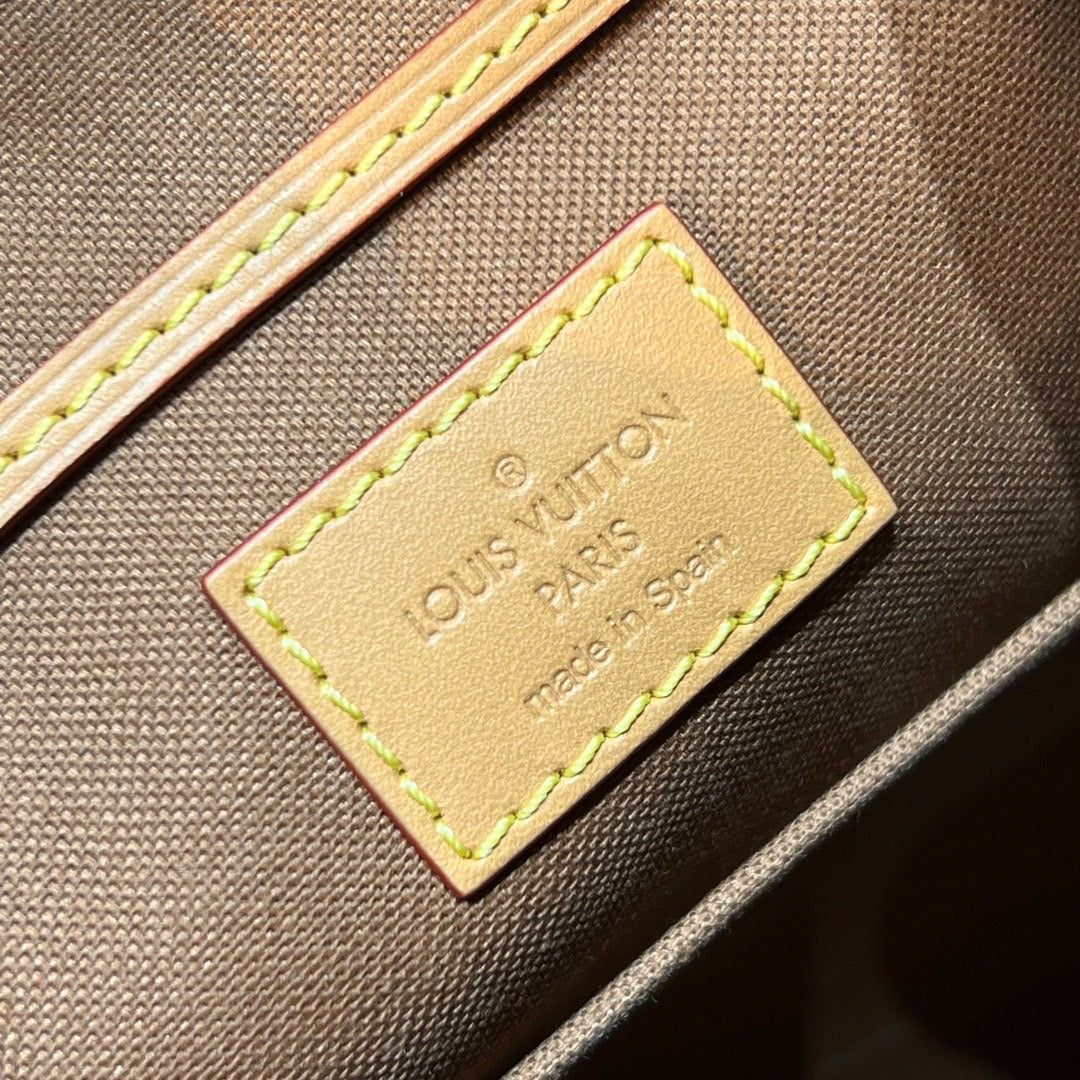 [TOP] L&V L*V Montsouris Monogram BB Backpack - Tan - LV Louis Vuitton