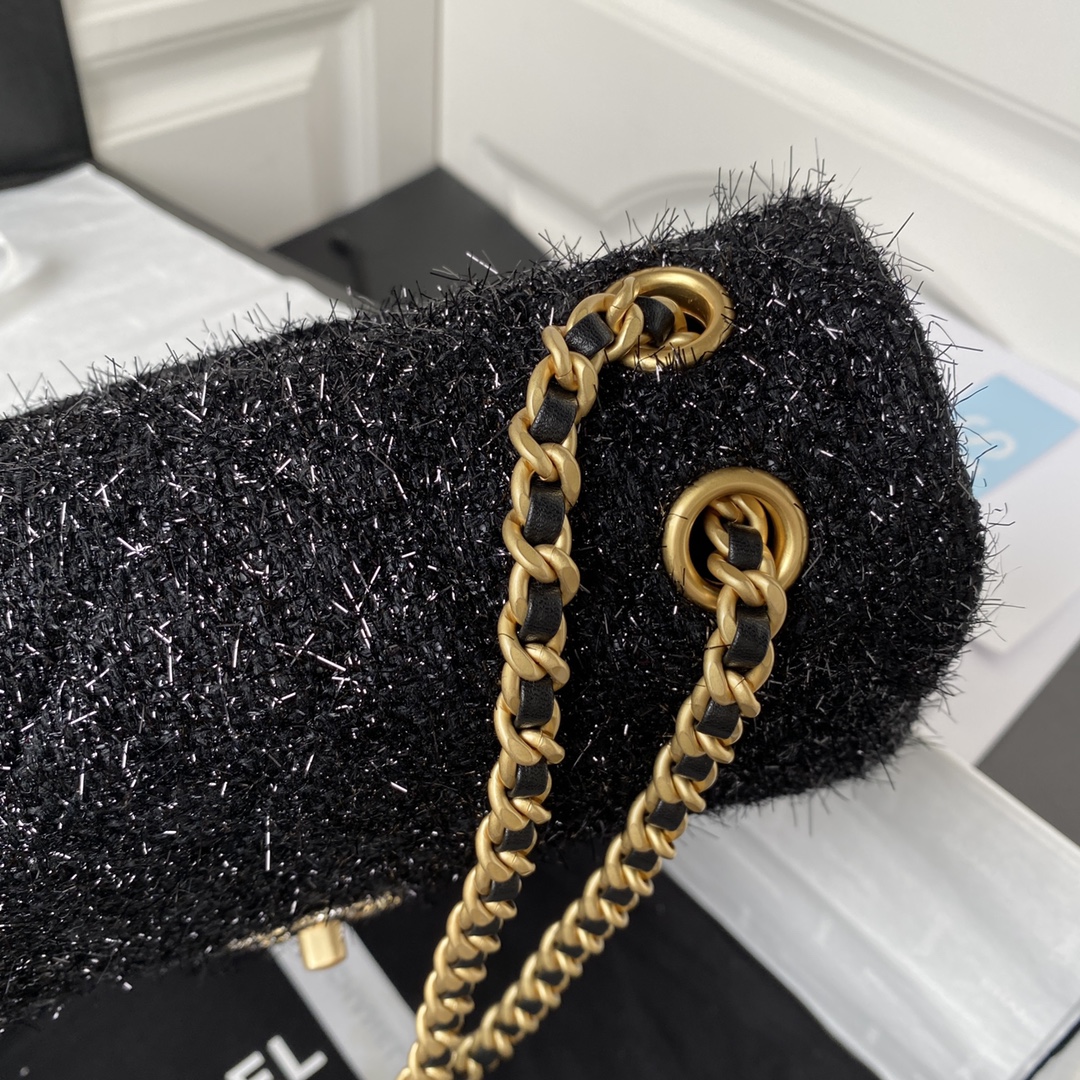 [TOP] CH@NEL Classic Flap Bag - GHW - Black - Chanel