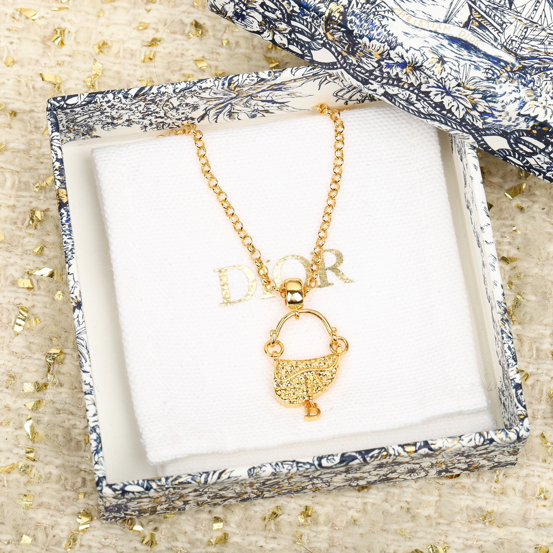 [Top] D!or Montaigne saddle necklace - Christian Dior