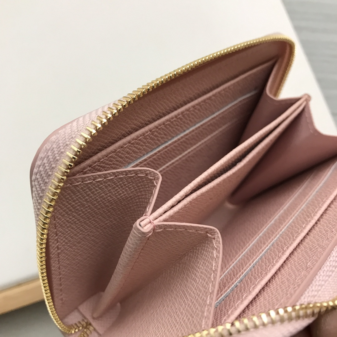 [TOP] L&V £V Damier Azur Zippy Coin Padlock Purse - Pink - LV Louis Vuitton