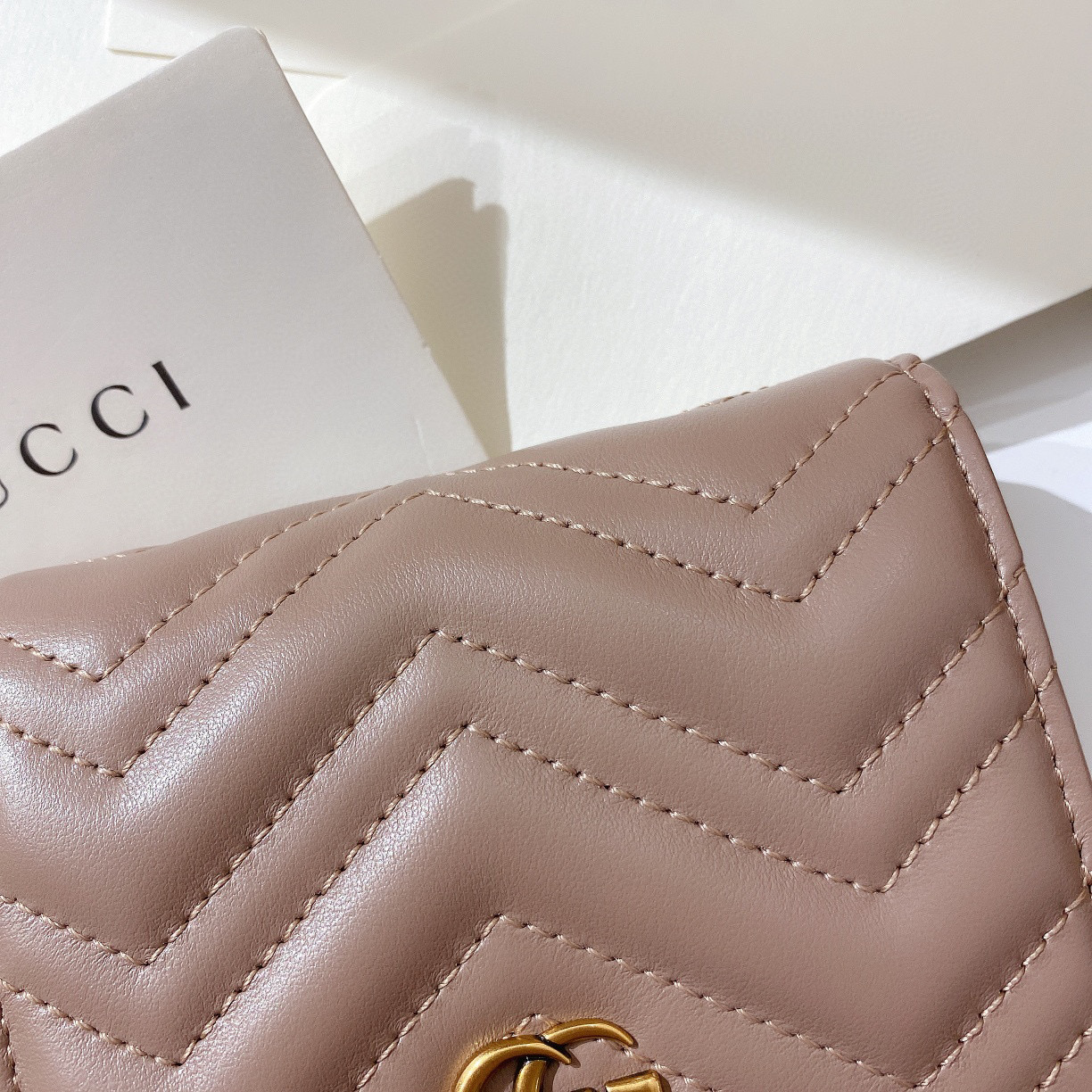 [TOP] GUCC! GG Marmont Card Case - 4 Colours - Gucci
