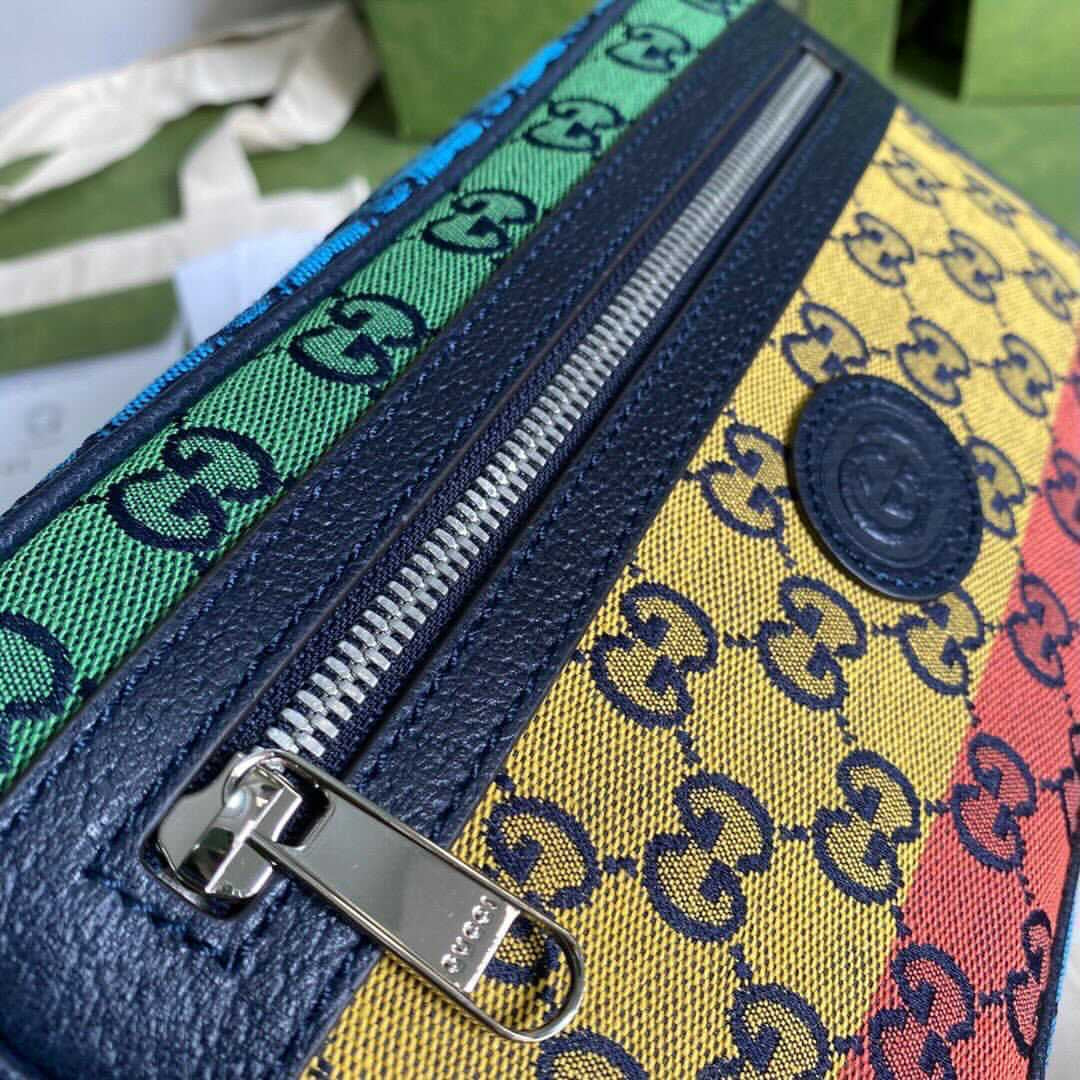 [TOP] GUCC! Colorful Canvas Belt Bag - Gucci