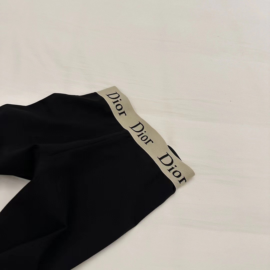 [TOP] D!or Tight Leggings - Black - Christian Dior