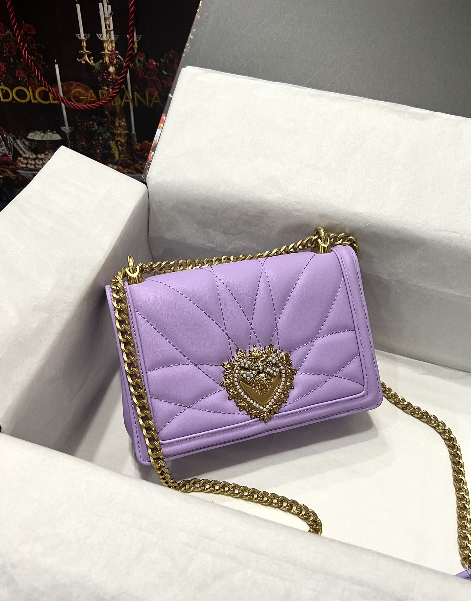 [TOP] D^G Nappa Leather Devotion Bag - 3 Color - Dolce&Gabbana