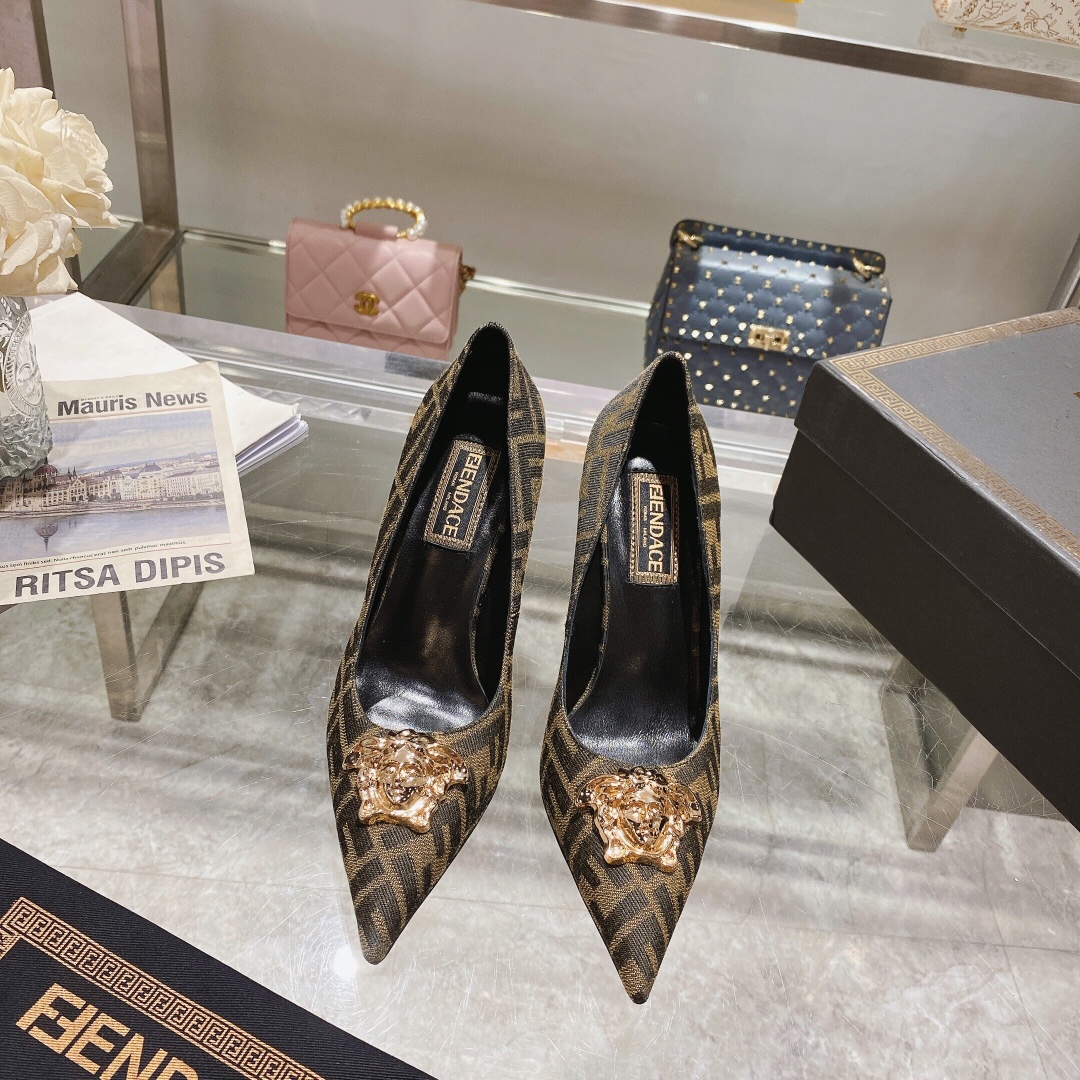 [TOP] F€NDI Fendi & Versace High Heel - Fendi